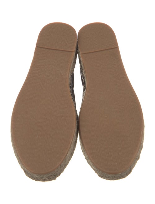 Brunello Cucinelli Leather Whipstitch Trim Espadrilles