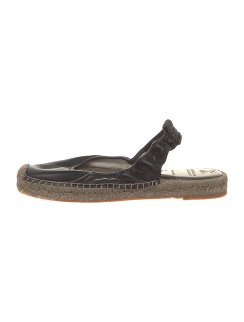 Brunello Cucinelli Leather Beaded Accents Slingback Flats