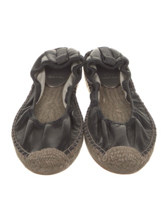 Brunello Cucinelli Leather Whipstitch Trim Espadrilles