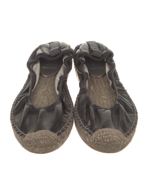 Brunello Cucinelli Leather Whipstitch Trim Espadrilles