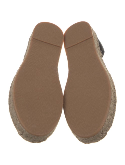 Brunello Cucinelli Leather Whipstitch Trim Espadrilles