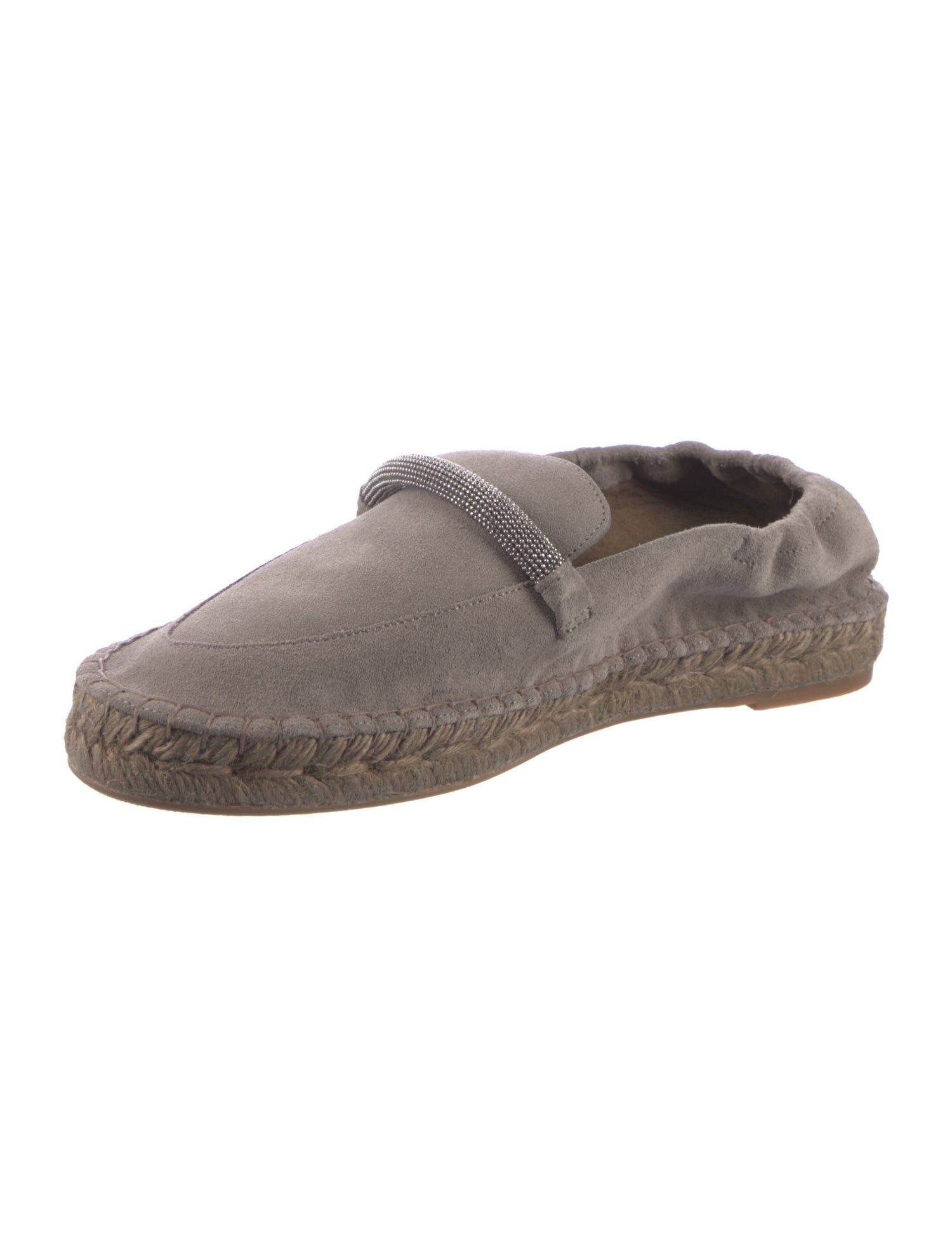 Brunello Cucinelli Monili Suede Espadrilles
