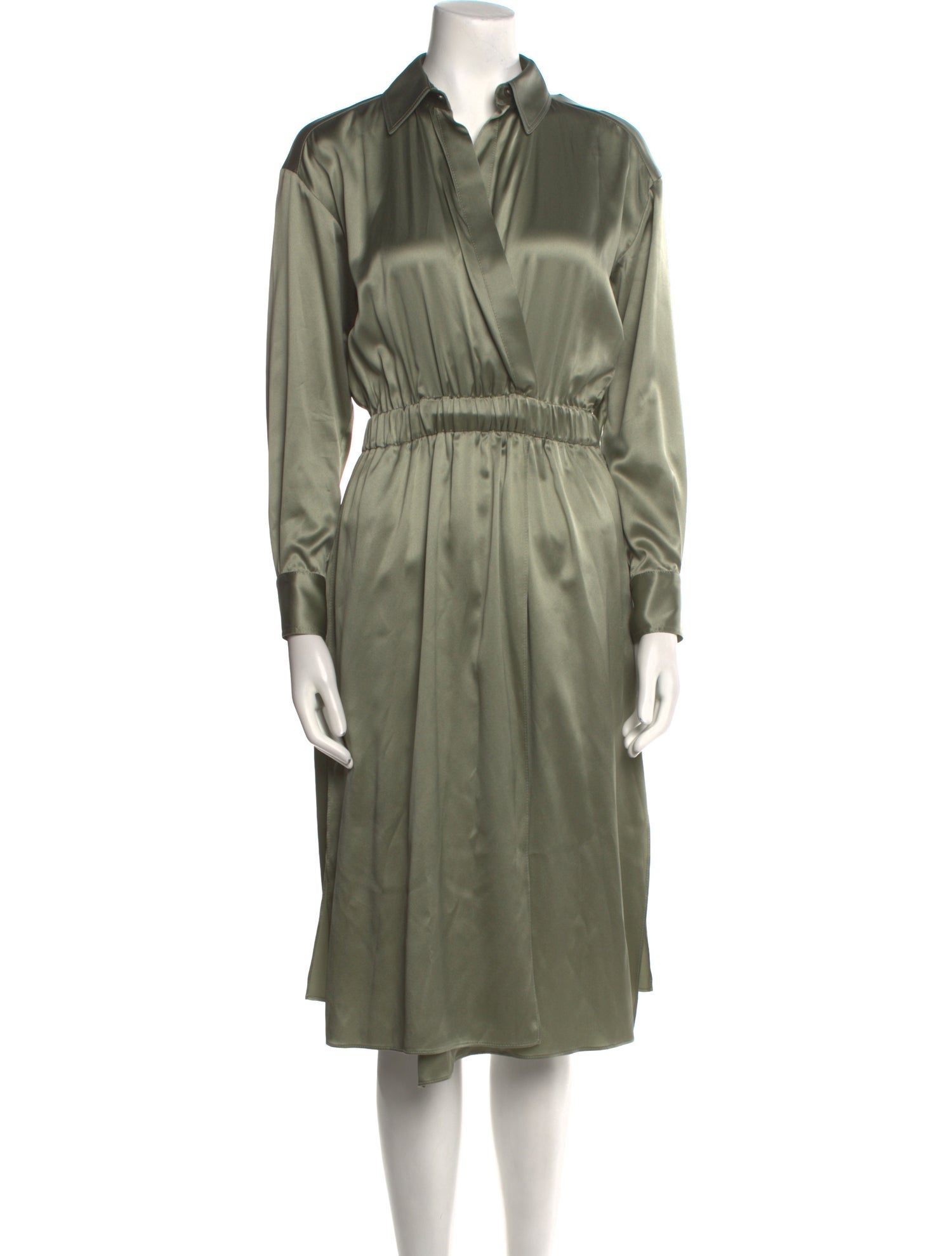 Brunello Cucinelli Silk Midi Length Dress w/ Tags