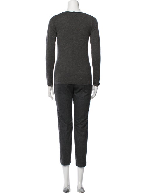 Brunello Cucinelli Glitter Accents Pant Set