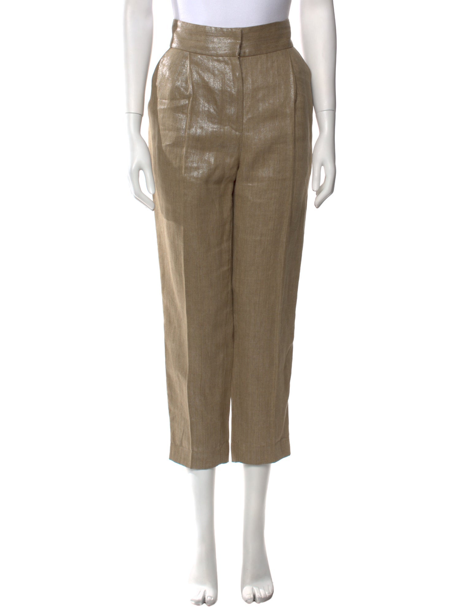 Brunello Cucinelli Linen Straight Leg Pants