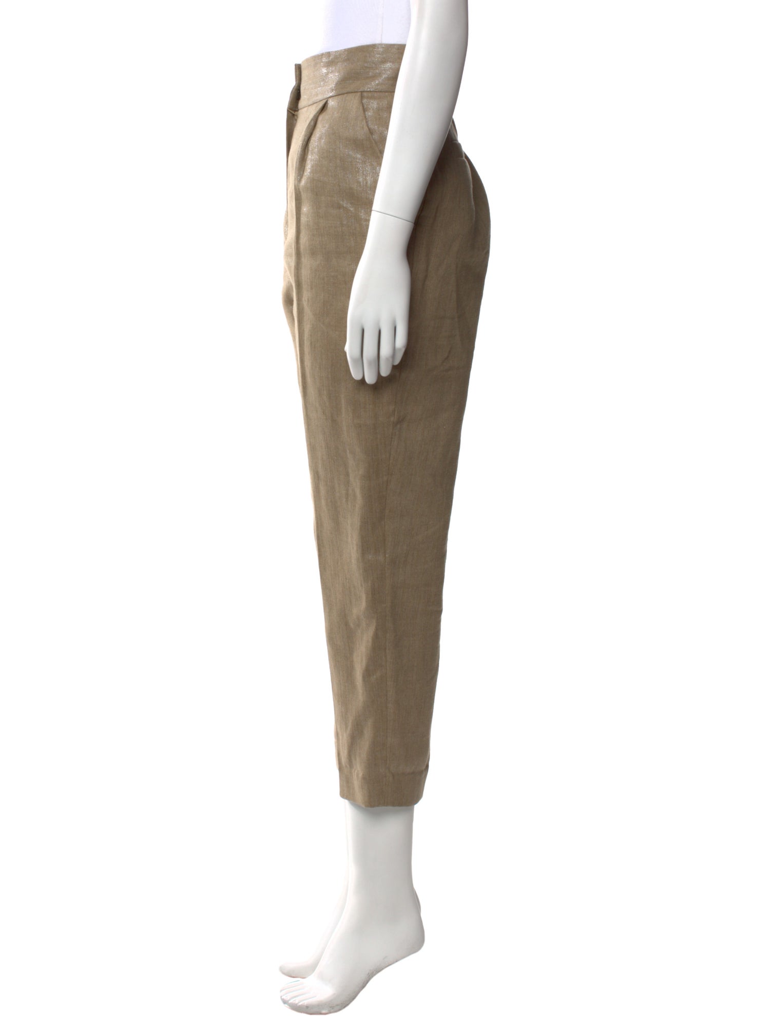 Brunello Cucinelli Linen Straight Leg Pants
