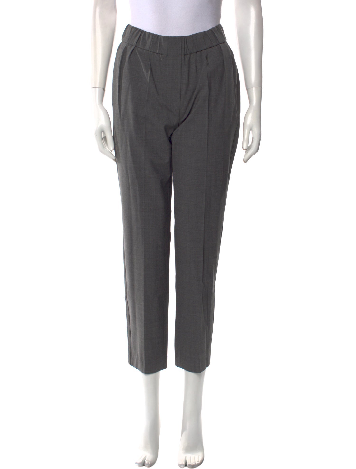 Brunello Cucinelli Virgin Wool Straight Leg Pants