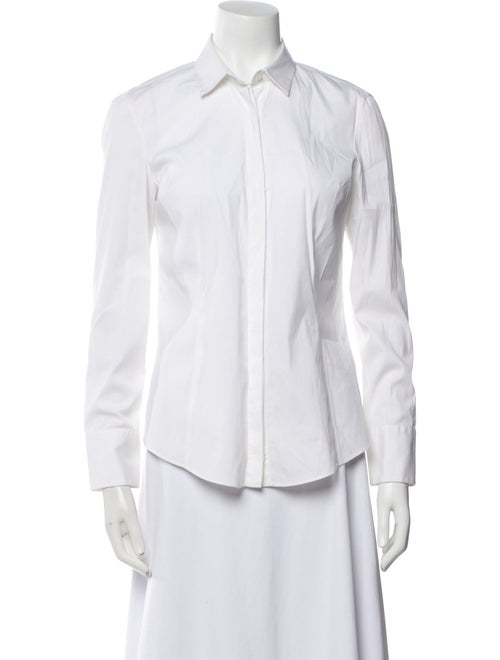Brunello Cucinelli Long Sleeve Button-Up Top