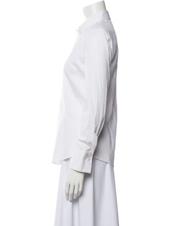 Brunello Cucinelli Long Sleeve Button-Up Top