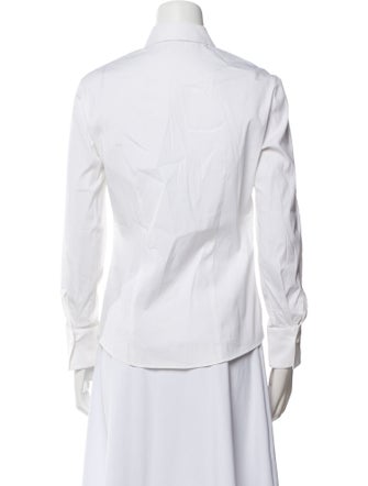 Brunello Cucinelli Long Sleeve Button-Up Top