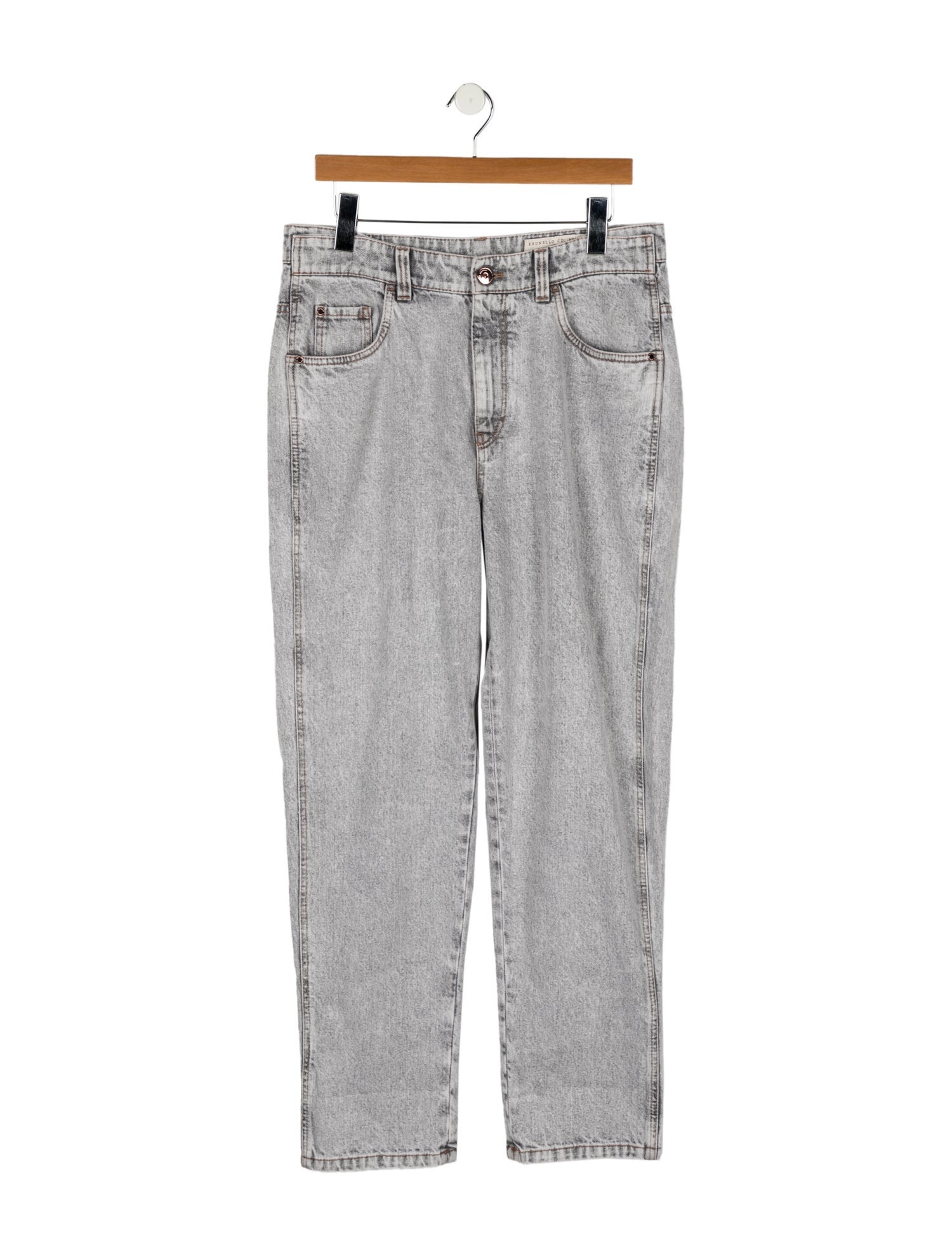 Brunello Cucinelli High-Rise Straight Leg Jeans w/ Tags