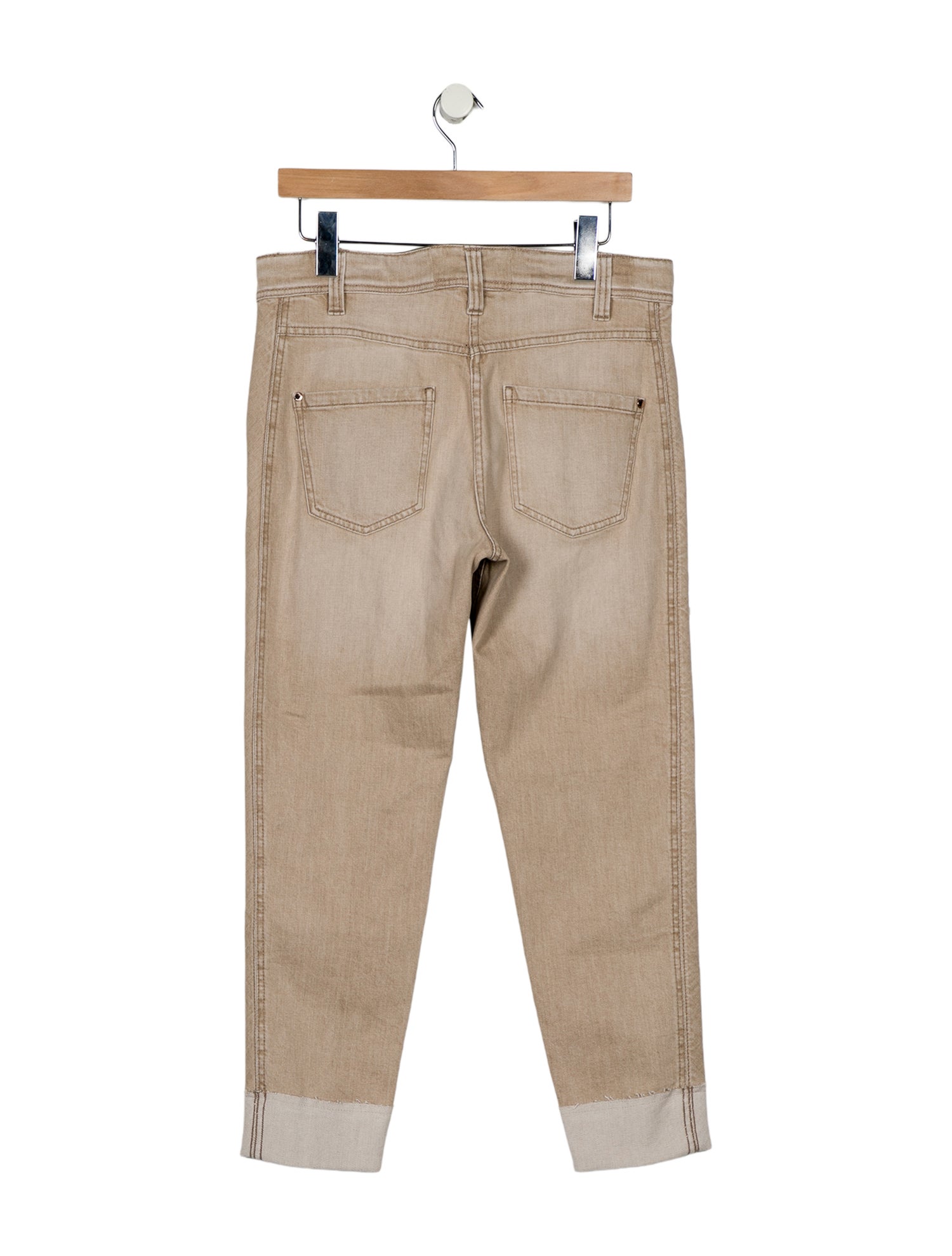 Brunello Cucinelli High-Rise Straight Leg Jeans