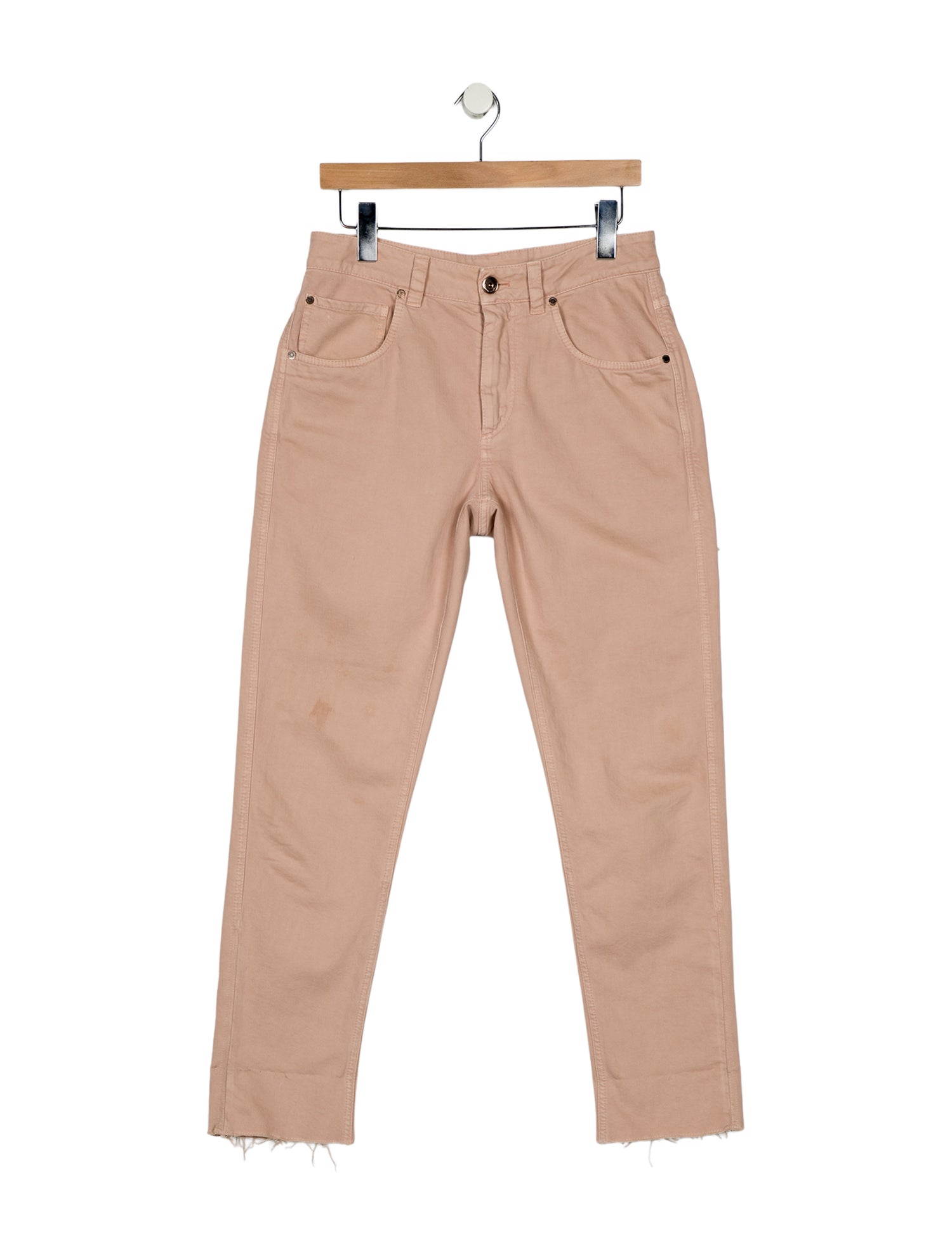 Brunello Cucinelli High-Rise Straight Leg Jeans