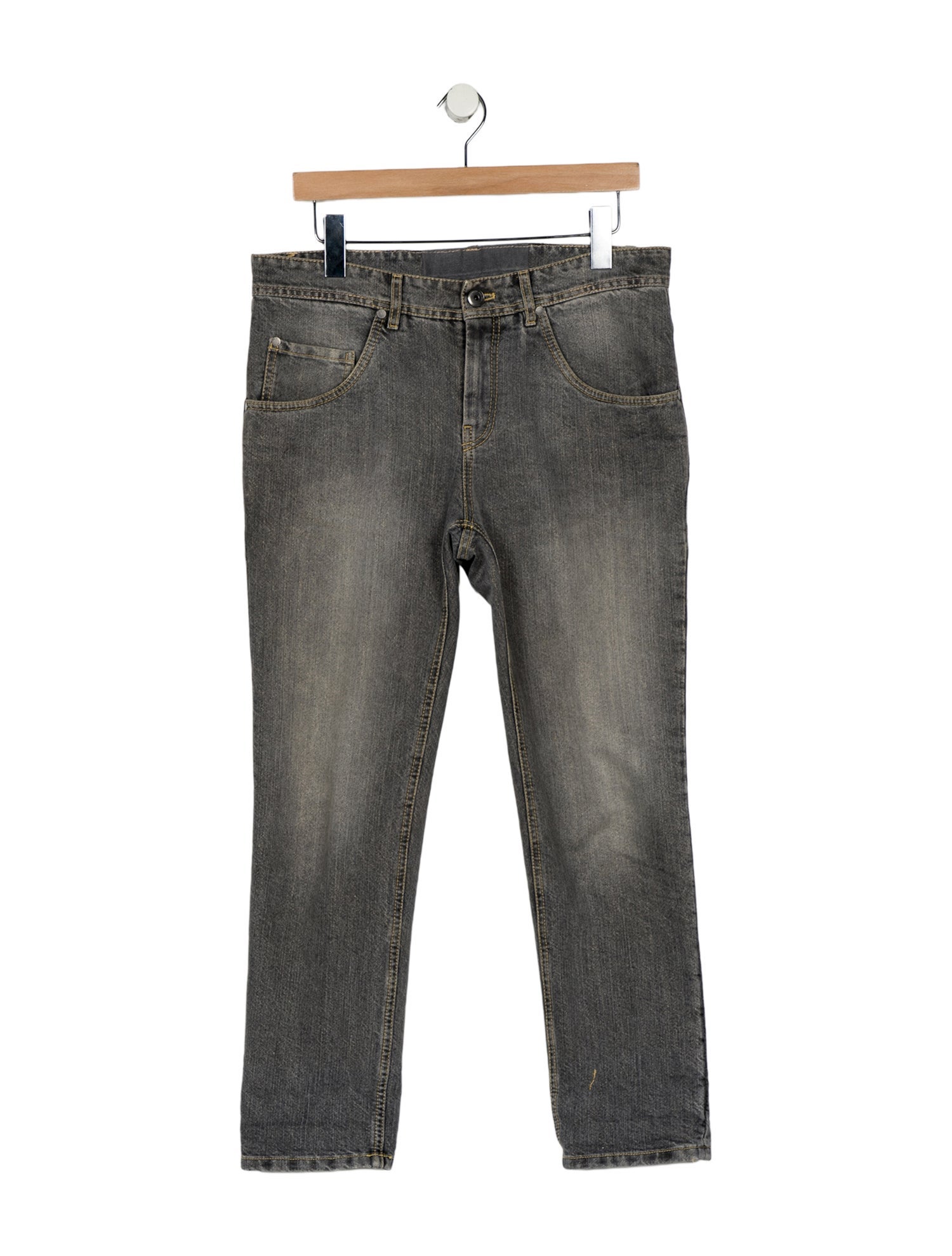 Brunello Cucinelli High-Rise Straight Leg Jeans