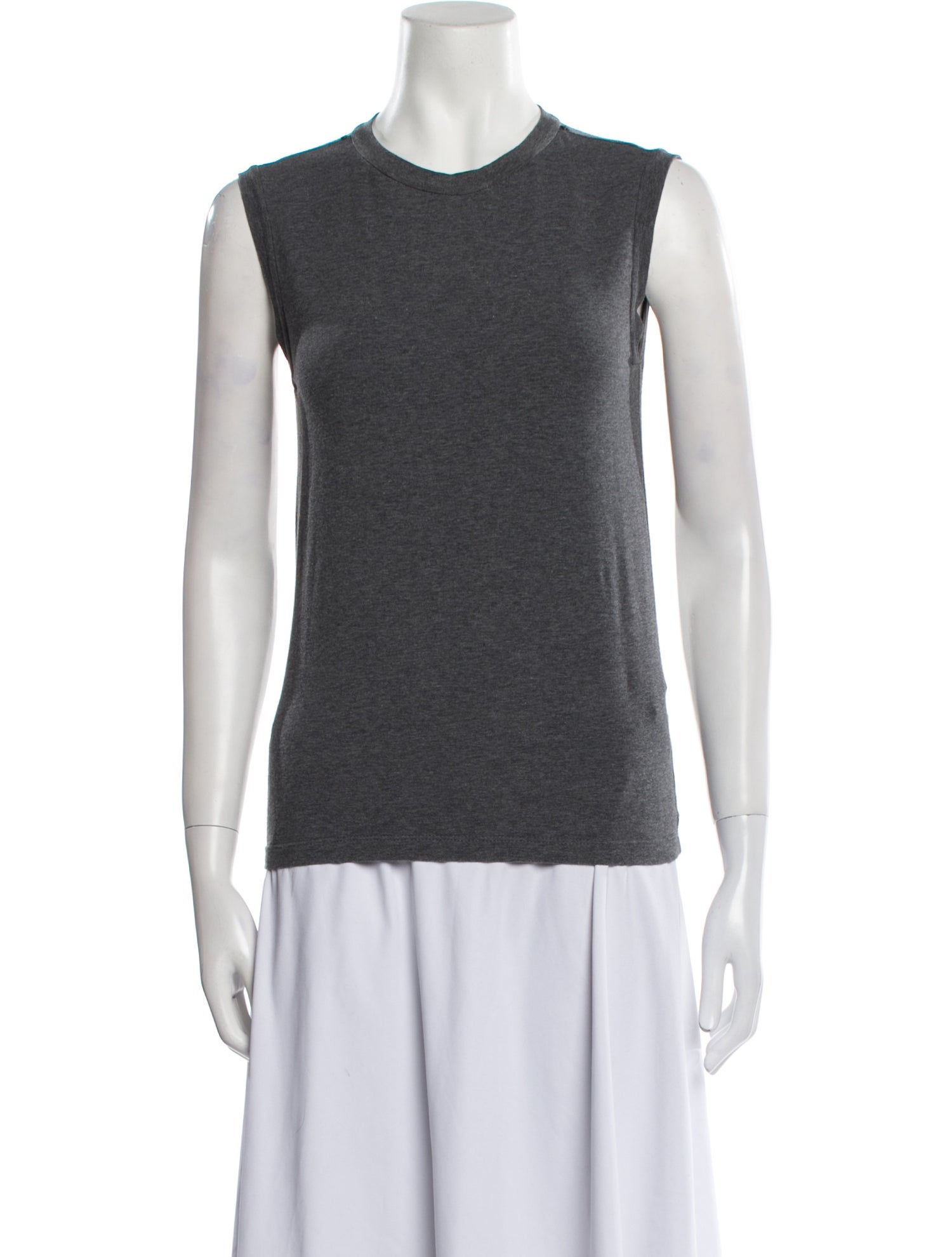 Brunello Cucinelli Crew Neck Sleeveless Top