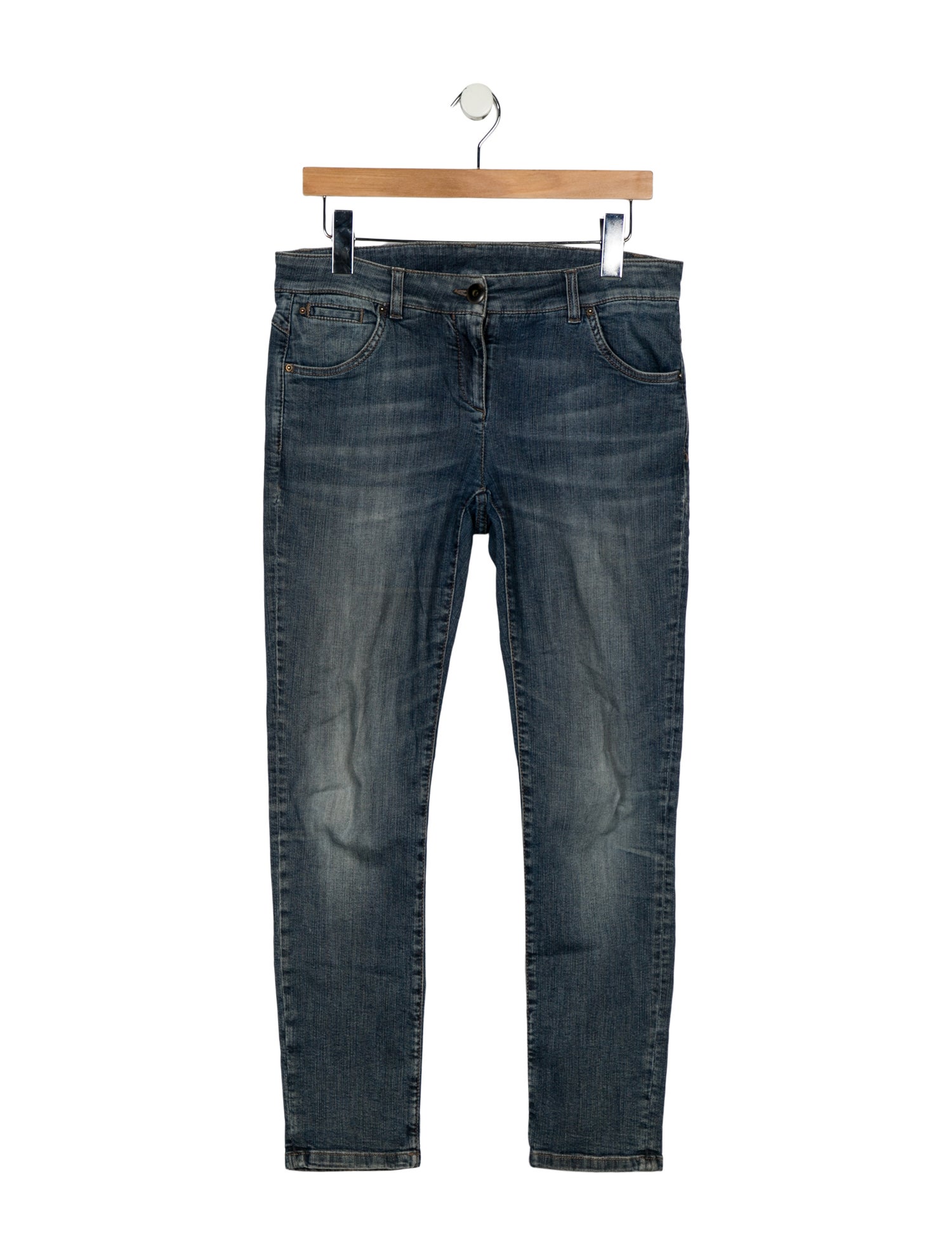 Brunello Cucinelli Low-Rise Straight Leg Jeans