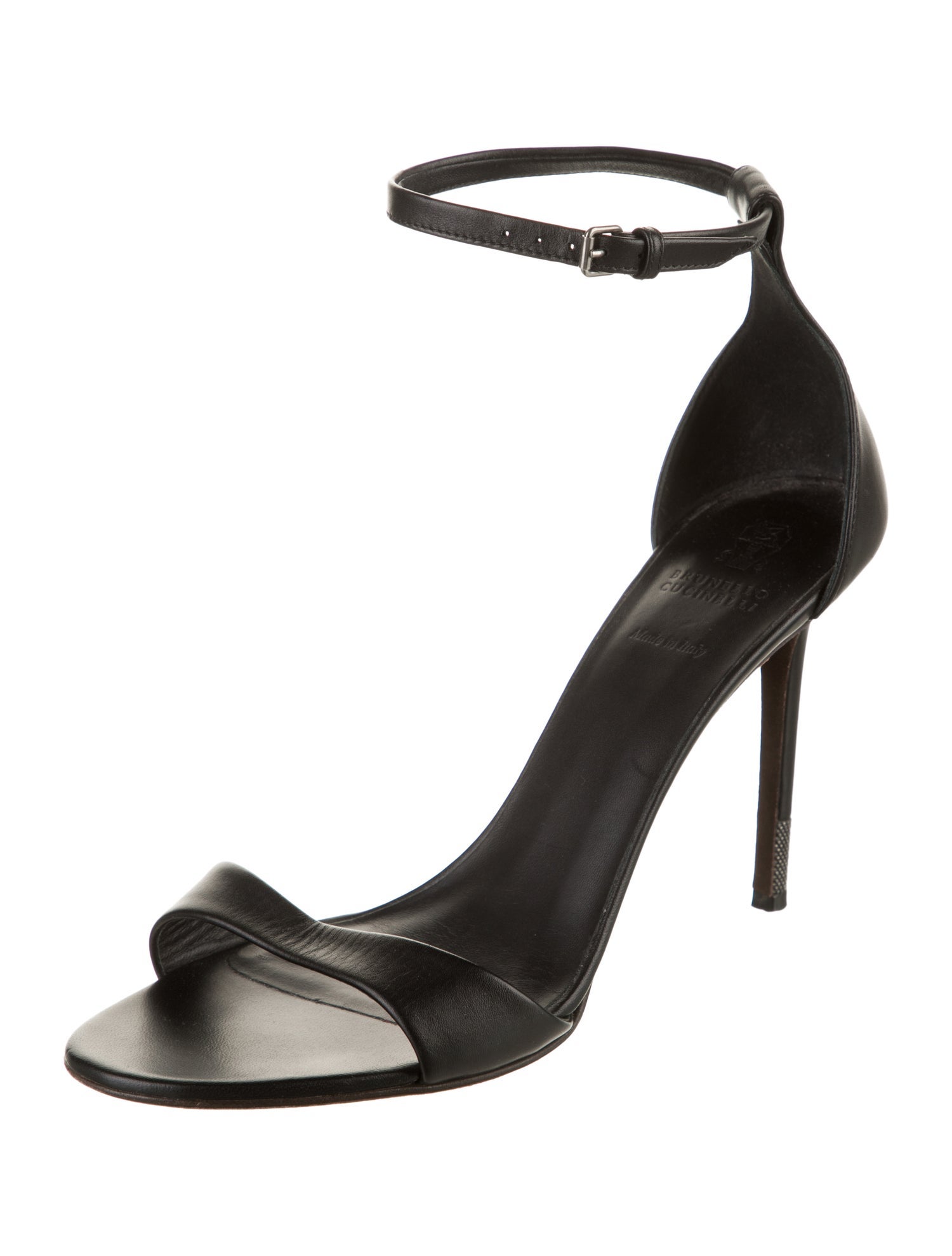 Brunello Cucinelli Monili Leather Sandals