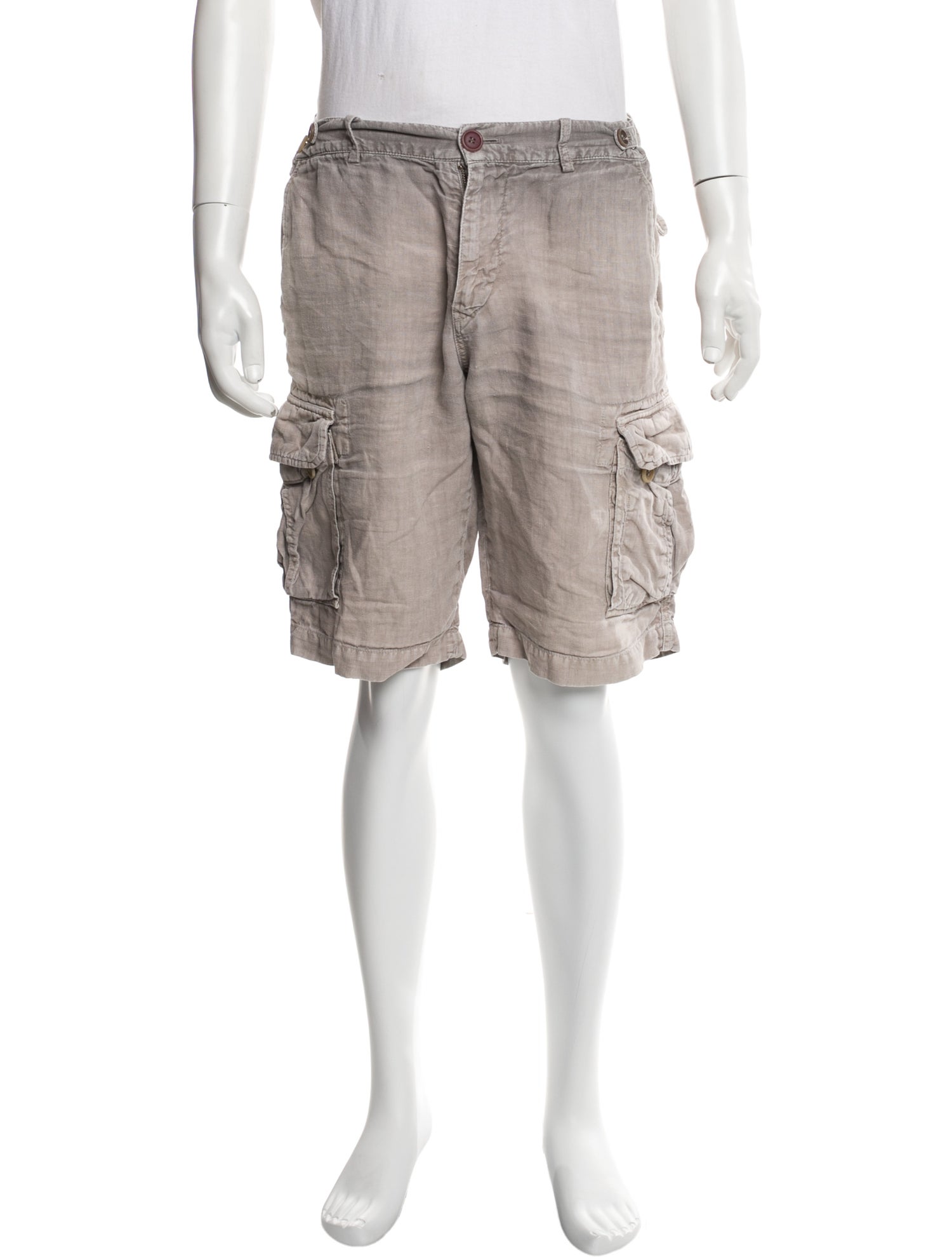 Brunello Cucinelli Linen Cargo Shorts