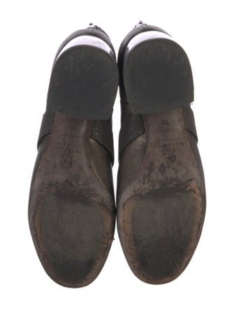 Brunello Cucinelli Leather Beaded Accents Boots