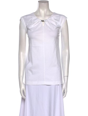 Brunello Cucinelli V-Neck Sleeveless Tunic