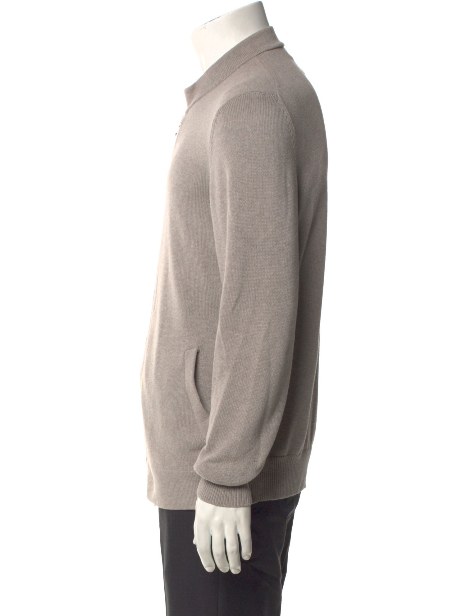 Brunello Cucinelli Mock Neck Long Sleeve Cardigan