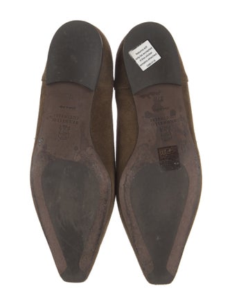 Brunello Cucinelli Monili Suede Flats