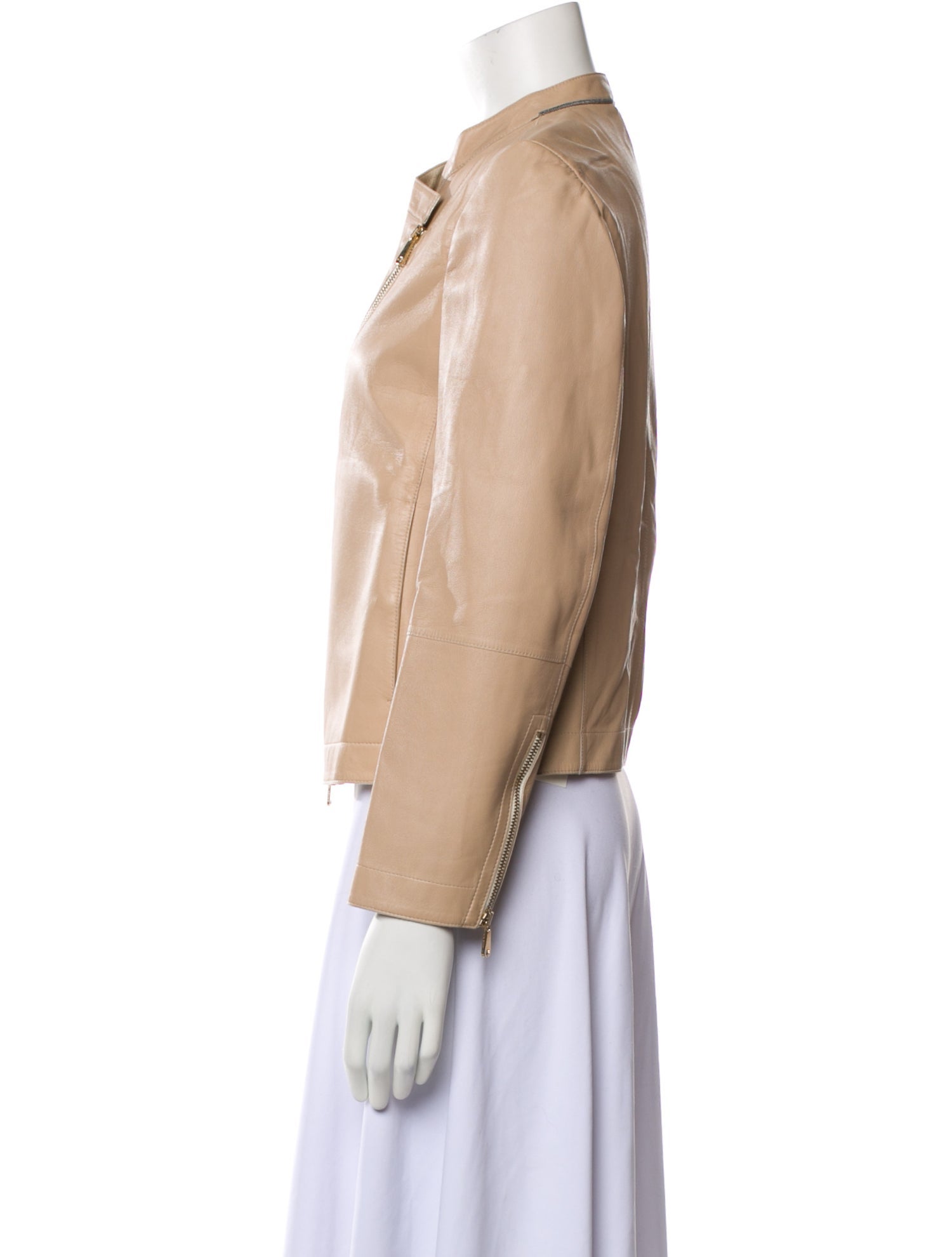 Brunello Cucinelli Leather Biker Jacket