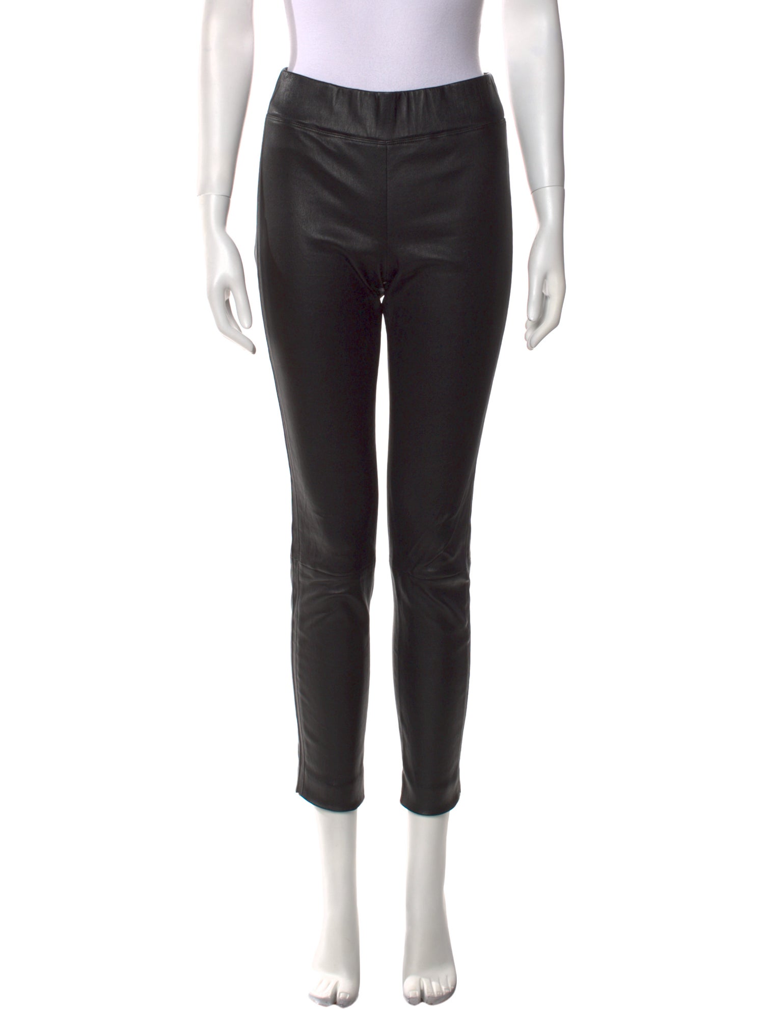 Brunello Cucinelli Leather Skinny Leg Pants