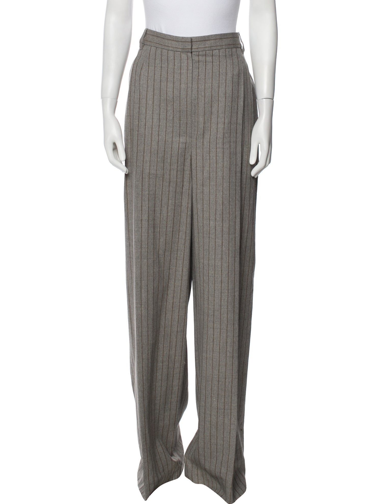 Brunello Cucinelli Virgin Wool Wide Leg Pants
