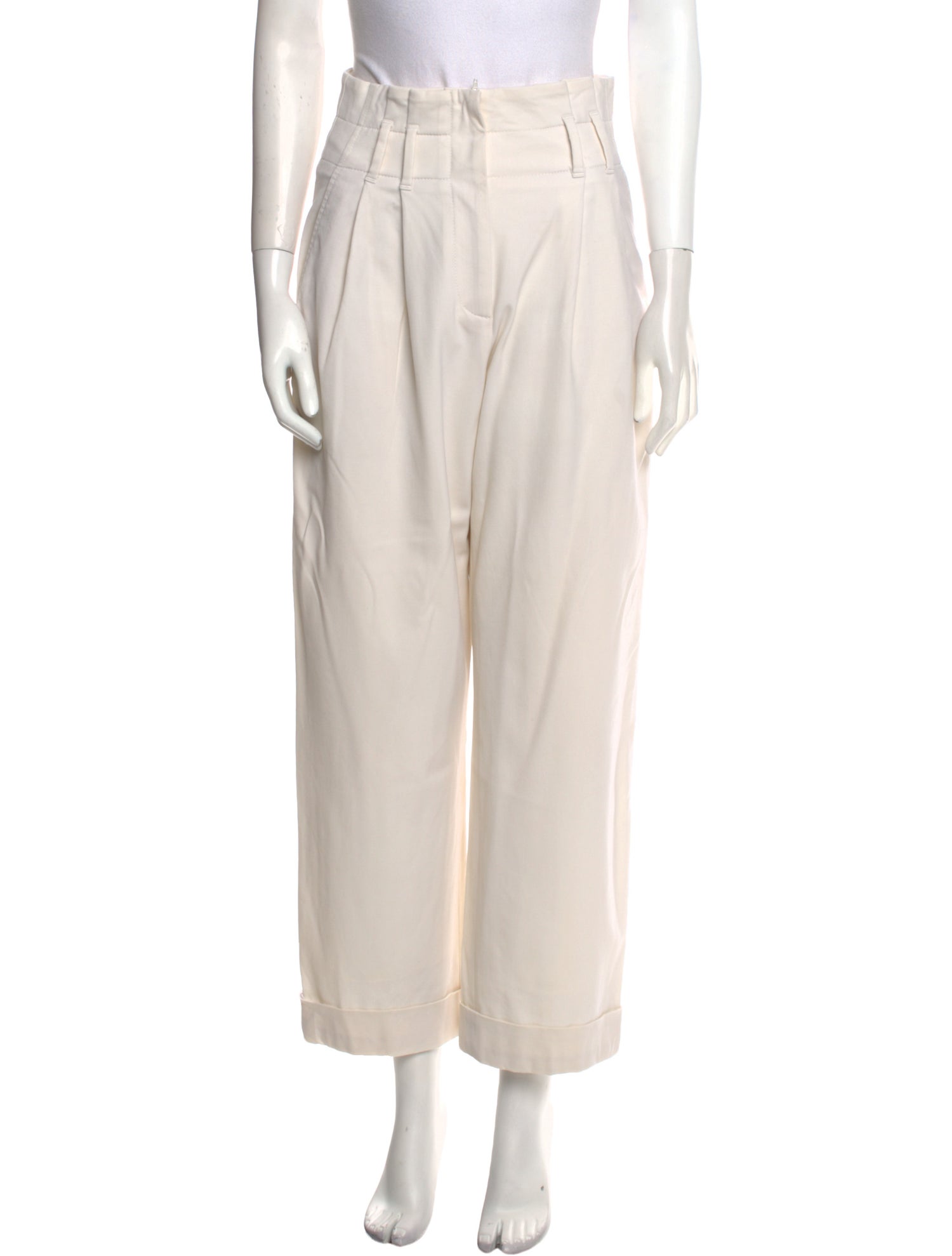 Brunello Cucinelli Virgin Wool Wide Leg Pants