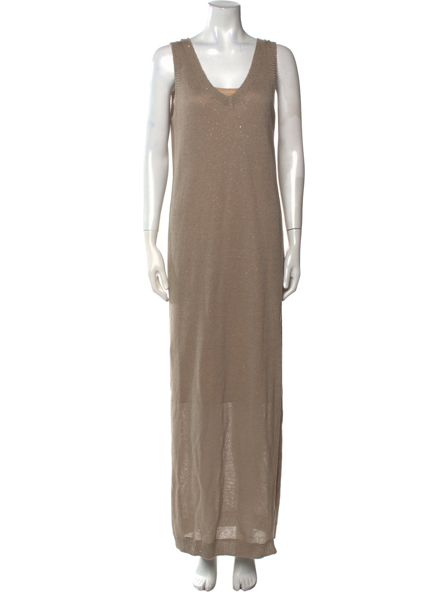 Brunello Cucinelli Linen Long Dress