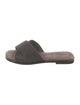 Brunello Cucinelli Suede Beaded Accents Slides