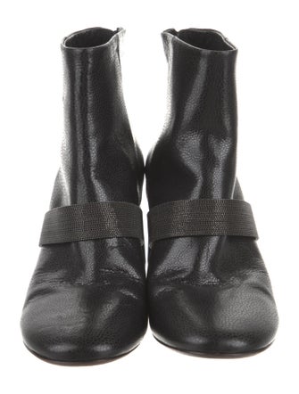 Brunello Cucinelli Monili Leather Boots