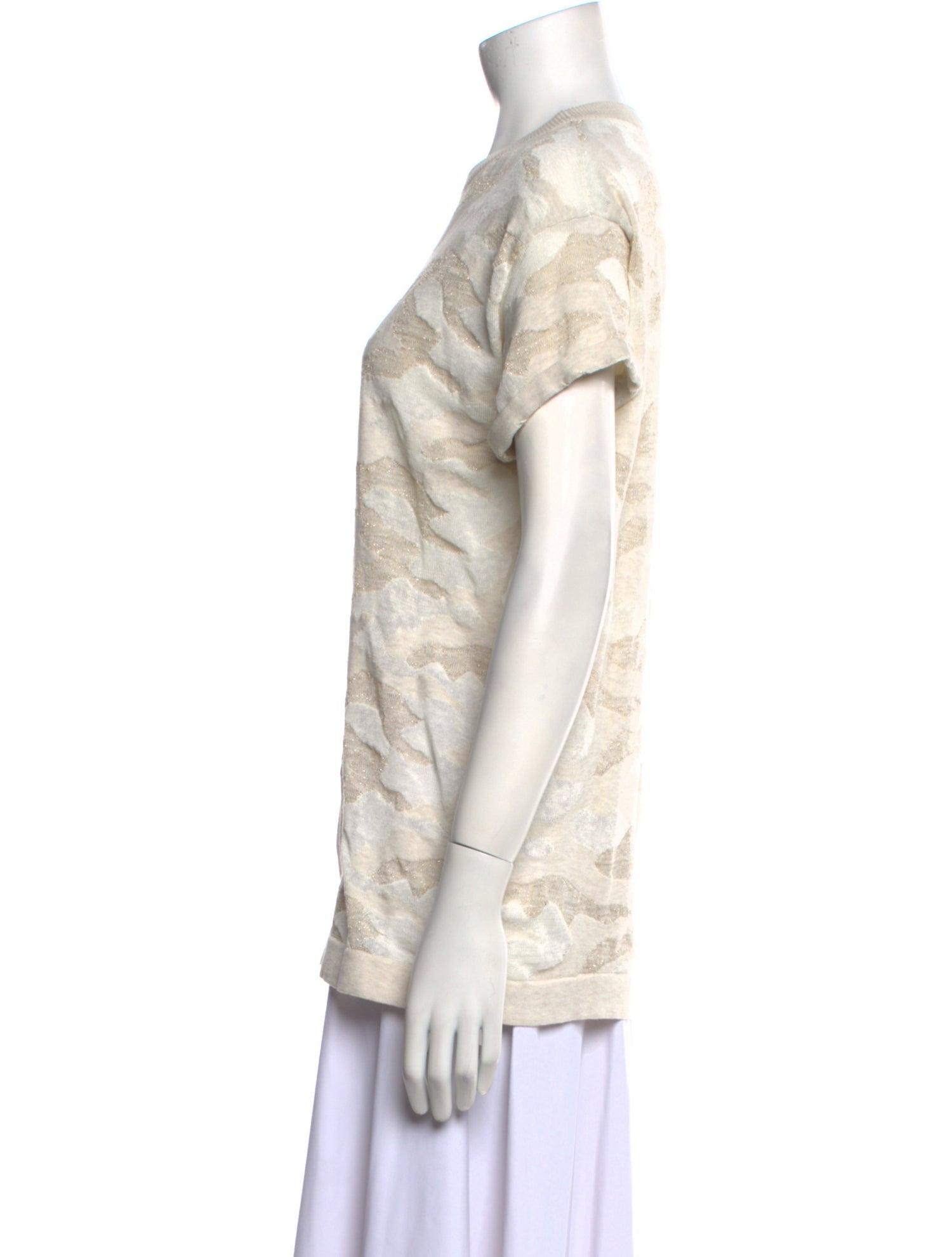 Brunello Cucinelli Printed Crew Neck T-Shirt