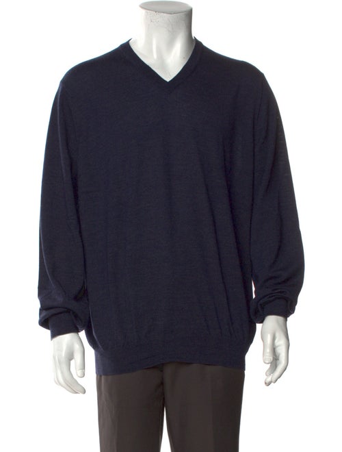 Brunello Cucinelli Wool V-Neck Henley