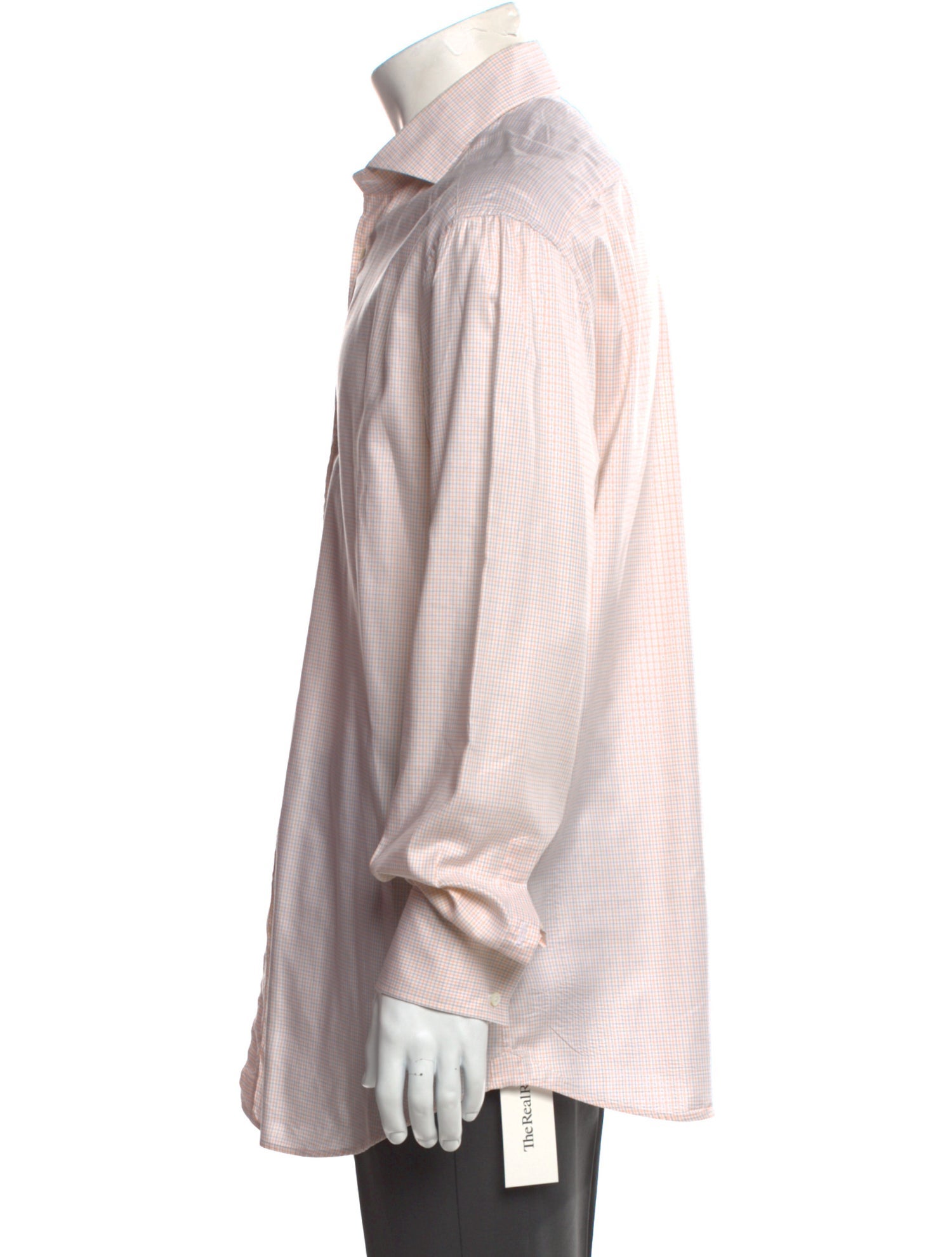 Brunello Cucinelli Plaid Print Long Sleeve Dress Shirt