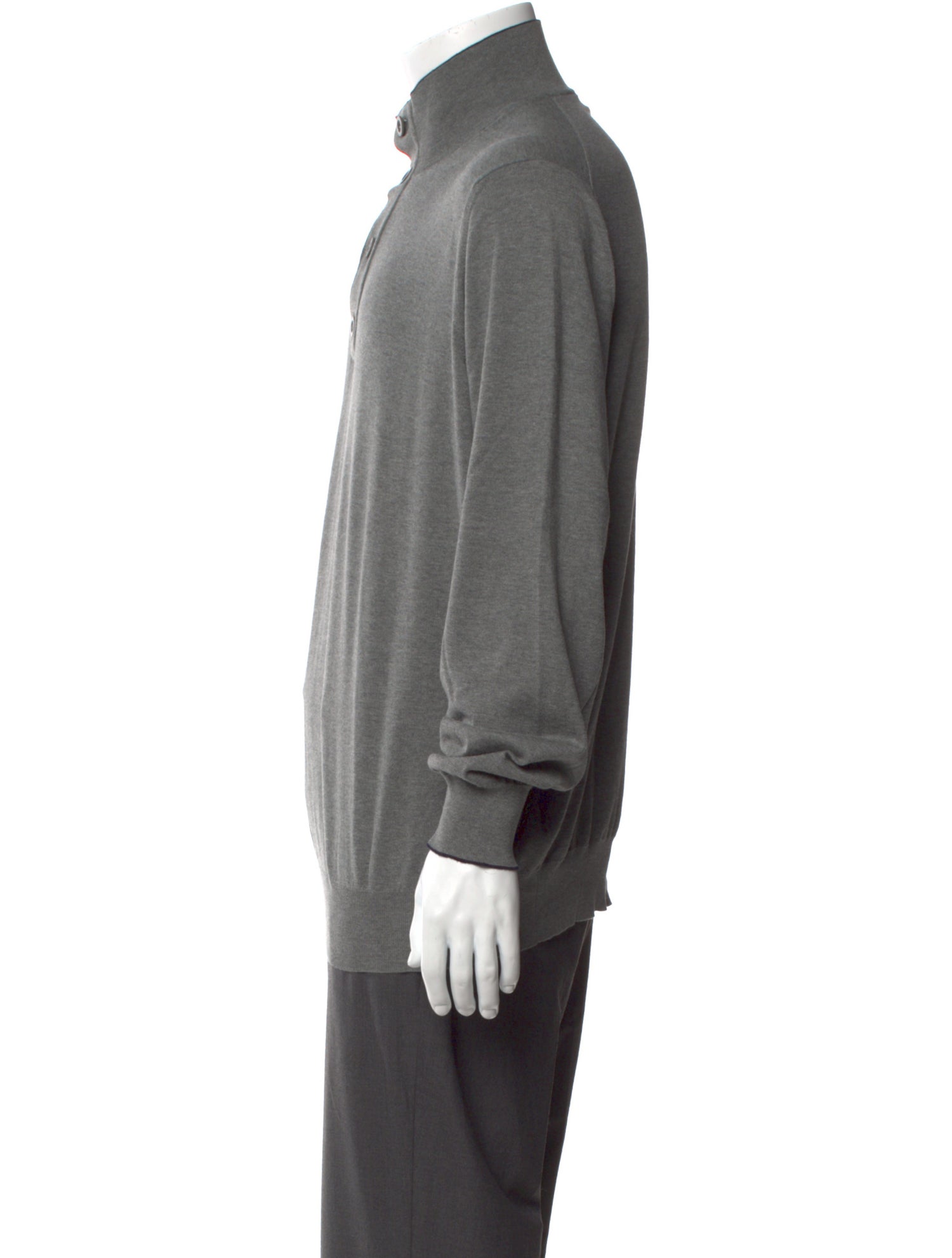 Brunello Cucinelli Turtleneck Long Sleeve Polo Sweater