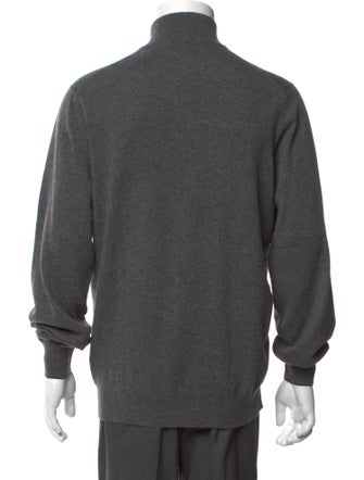 Brunello Cucinelli Cashmere Mock Neck Polo Sweater