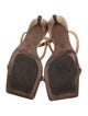 Brunello Cucinelli Monili Suede Slingback Sandals