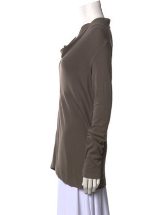 Brunello Cucinelli Cowl Neck Long Sleeve Top