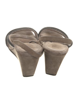 Brunello Cucinelli Suede Slides