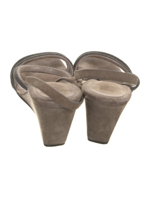 Brunello Cucinelli Suede Slides