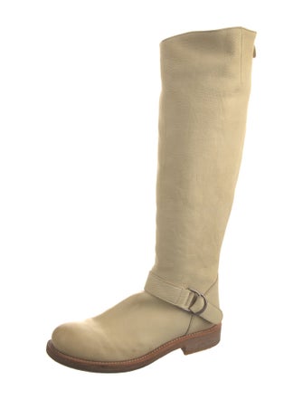 Brunello Cucinelli Leather Riding Boots