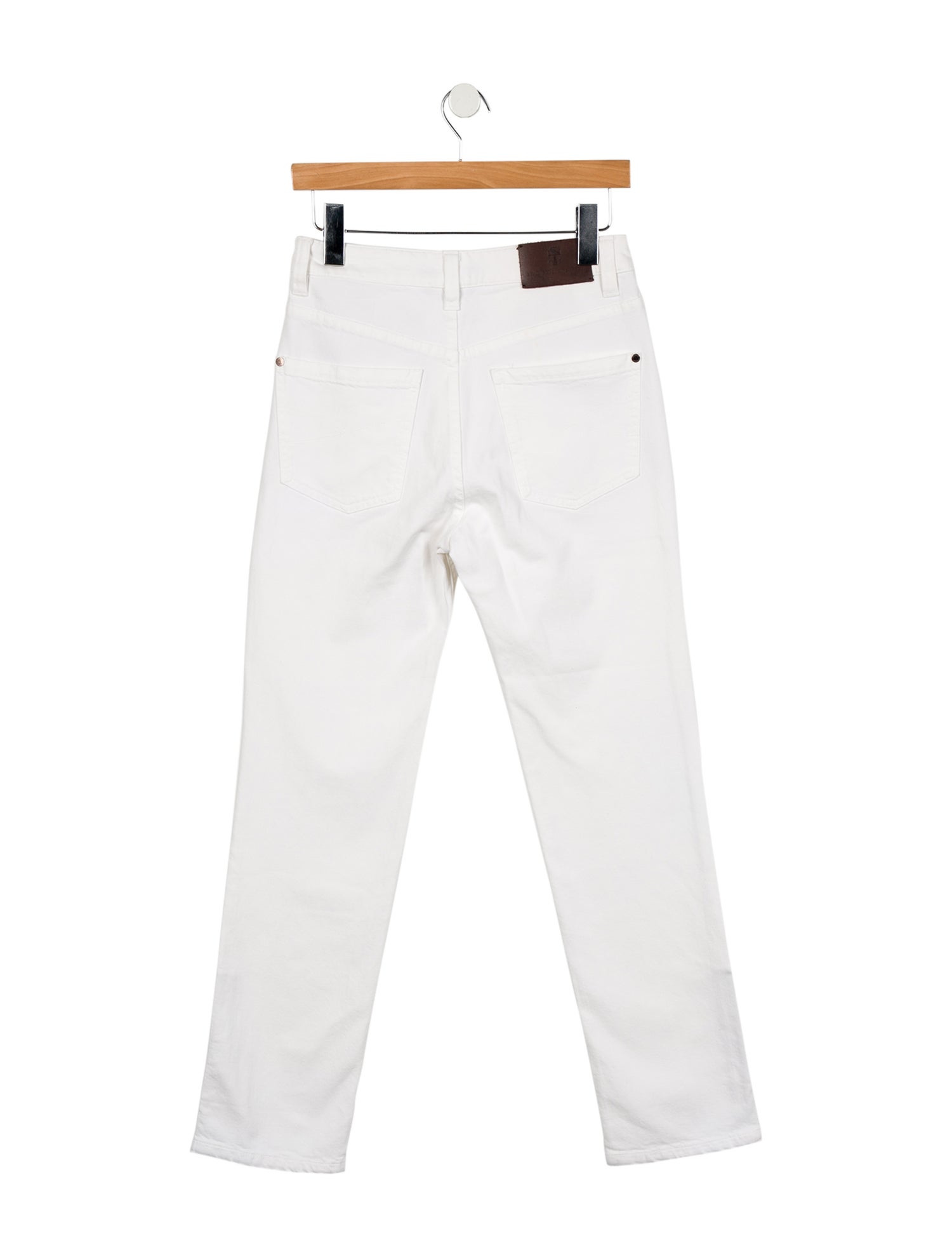 Brunello Cucinelli High-Rise Straight Leg Jeans