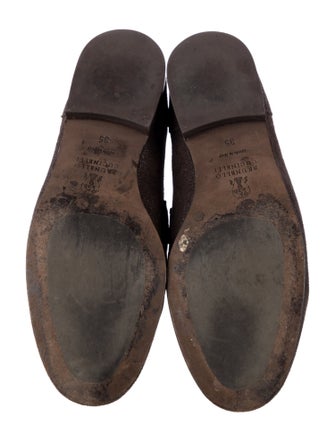 Brunello Cucinelli Monili Leather Loafers