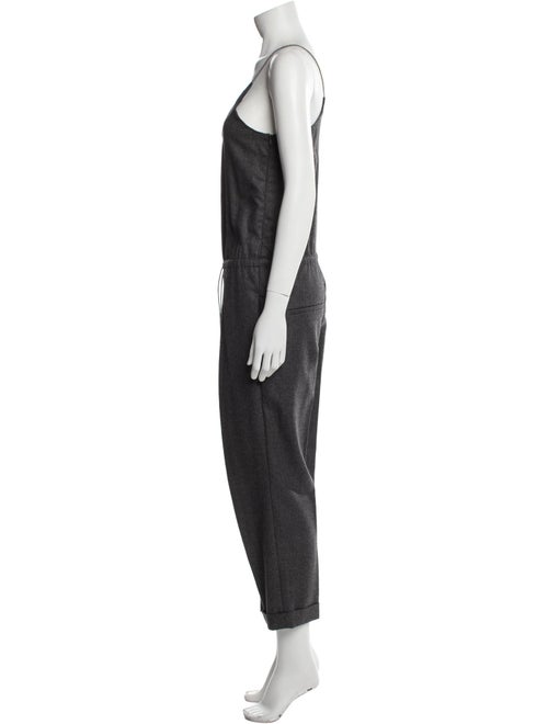 Brunello Cucinelli Silk V-Neck Jumpsuit