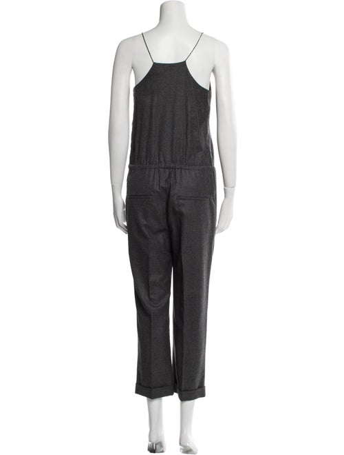 Brunello Cucinelli Silk V-Neck Jumpsuit