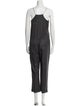 Brunello Cucinelli Silk V-Neck Jumpsuit