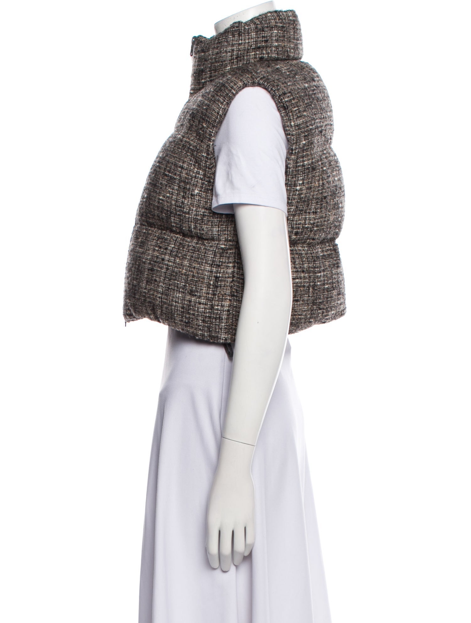 Brunello Cucinelli Down Tweed Pattern Vest