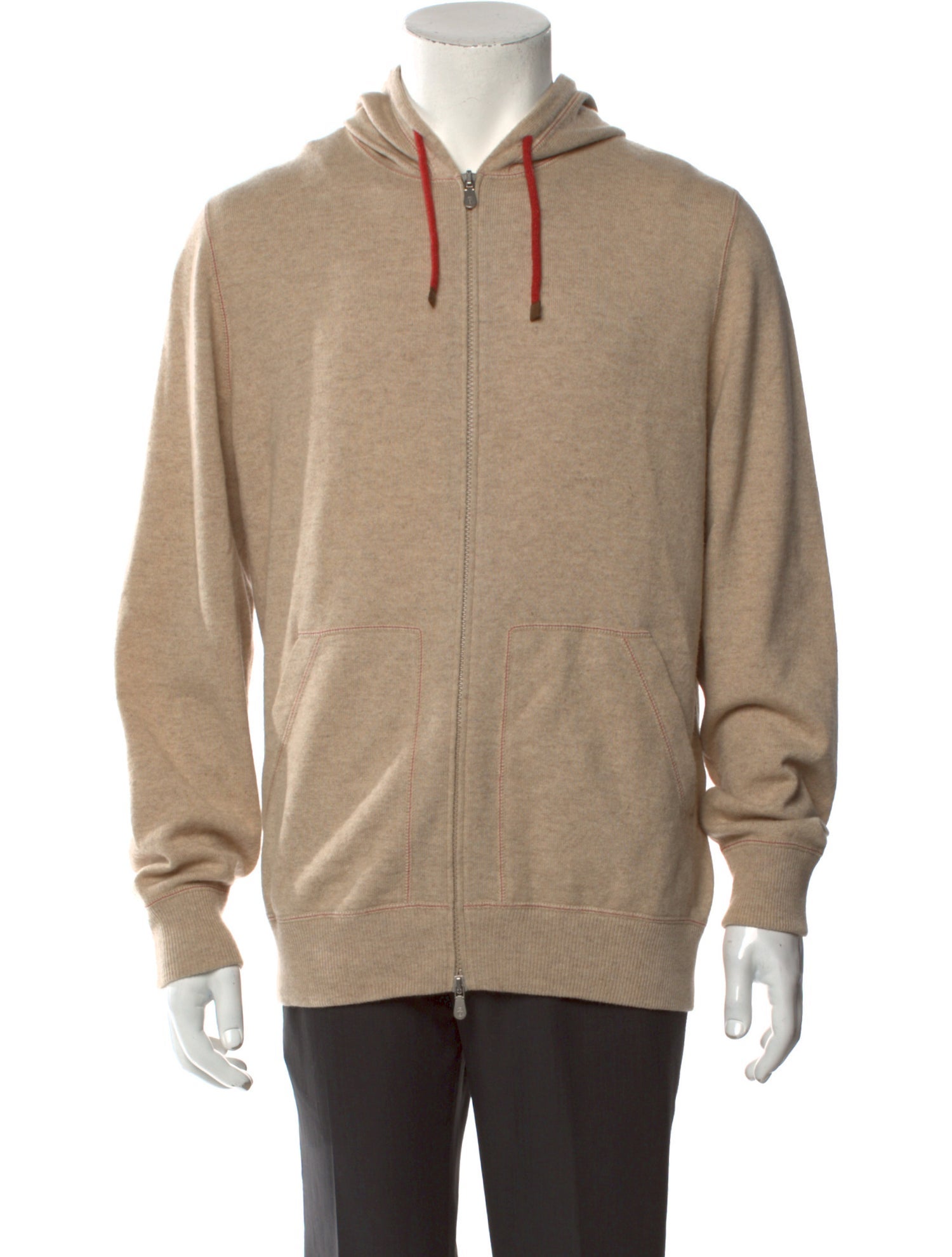 Brunello Cucinelli Virgin Wool Crew Neck Hoodie
